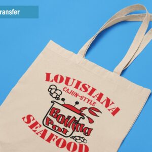 2-color heat transfer custom tote bags